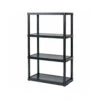 Gracious Living 91006MAXIT-1C-96 4-Shelf Shelving Unit, Black Plastic, 24 X 12 X 48-In. 2 Gracious Living 91006MAXIT-1C-96 4-Shelf Shelving Unit, Black Plastic, 24 X 12 X 48-In. -Wiltons Store 149379 cadb