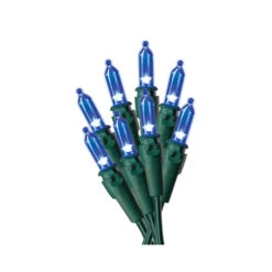 Holiday Wonderland 4004-88A Christmas 100-Light Set, Mini, Blue