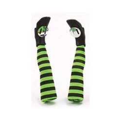 EASTER UNLIMITED 91276G Halloween Decoration Witch Leg Grave Breakers, Green & Black, 2-Pc.