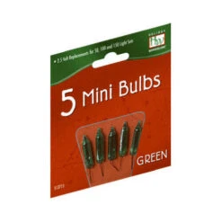 Holiday Wonderland 1115-7-88 Christmas Lights Replacement Bulb, For 50, 100 & 150-Light Sets, Green, 2.5-Volt