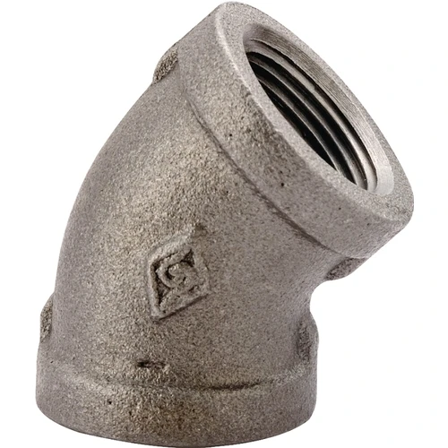 ProSource 4-2B Pipe Elbow, 2 In, FIP, 45 Deg Angle, Malleable Iron, SCH 40 Schedule, 300 Psi Pressure 3 ProSource 4-2B Pipe Elbow, 2 In, FIP, 45 Deg Angle, Malleable Iron, SCH 40 Schedule, 300 Psi Pressure
