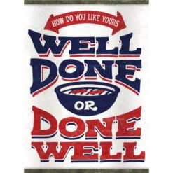 Open Road Brands 90176609 Oil Can Well Done Metal Blue/Red/White