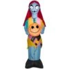 ACE Gemmy 72883 Inflatable Nightmare Before Christmas LED Jack Skellington Sally W/ Pumpkin