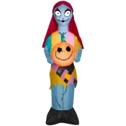 ACE Gemmy 72883 Inflatable Nightmare Before Christmas LED Jack Skellington Sally W/ Pumpkin
