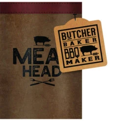 Open Road Brands 90170714 Can Cooler Butcher Baker BBQ Maker Meat Head Canvas