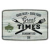 Open Road Brands 90170853 Mounted Sign Bottle Opener Butcher Baker BBQ Maker Good Beer Good Food Great Times -Wiltons Store 9731514 A.eps High