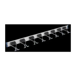 Hafele 888.00.024 Utility Hook, Ultrahold 36" 8 Length: 914 Mm (36"), 8 Hooks Rail: Anodized
